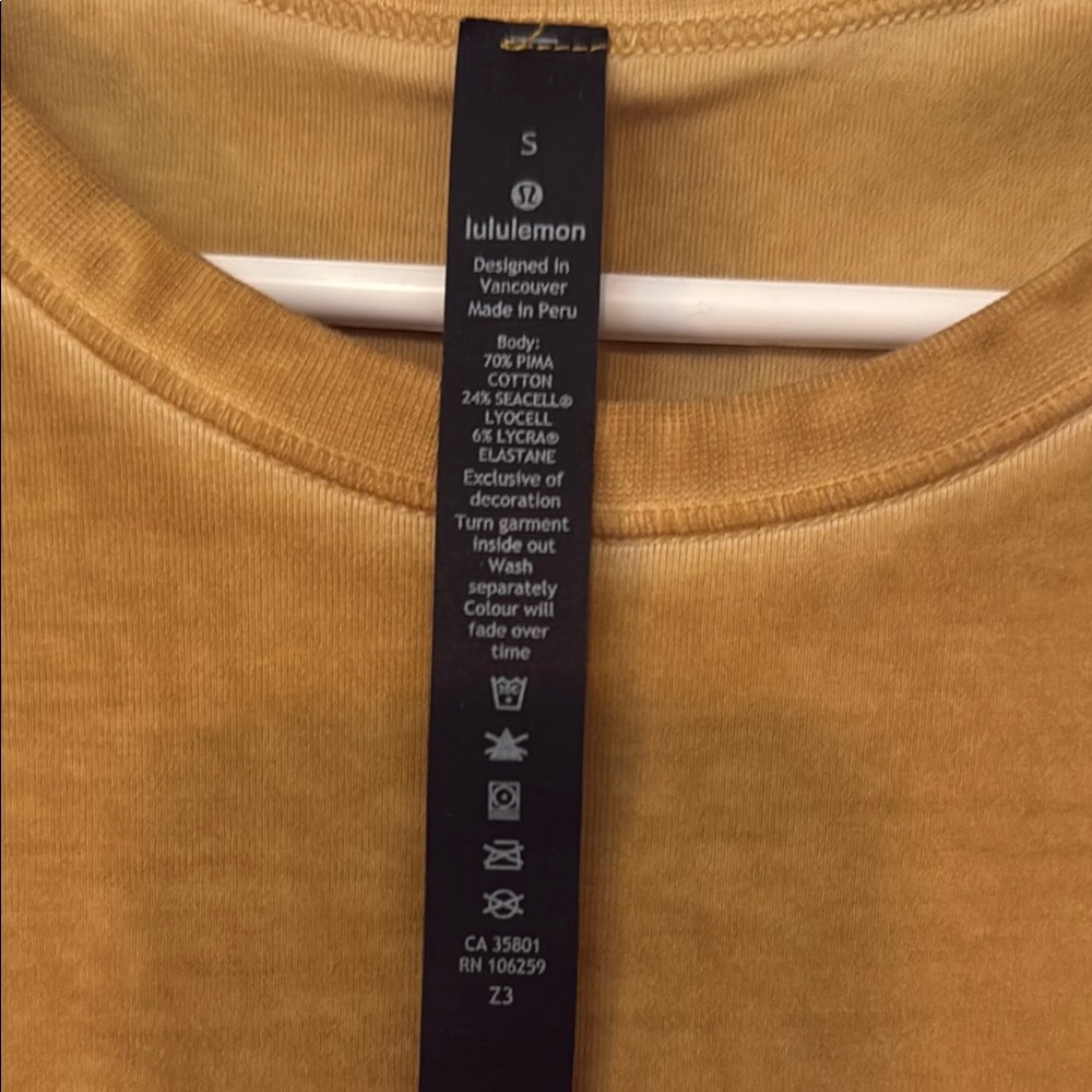Lululemon Acid wash Short Sleeve Tee - Picture 2 of 3